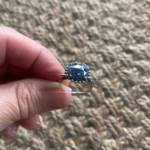 Pandora midnight Blue sterling silver sz 6